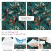 P-87213231699167-20260405113535.webp Unyqoos® Waterdicht Jungle Bladeren Behang voor Slaapkamer en Badkamer Muurdecoratie