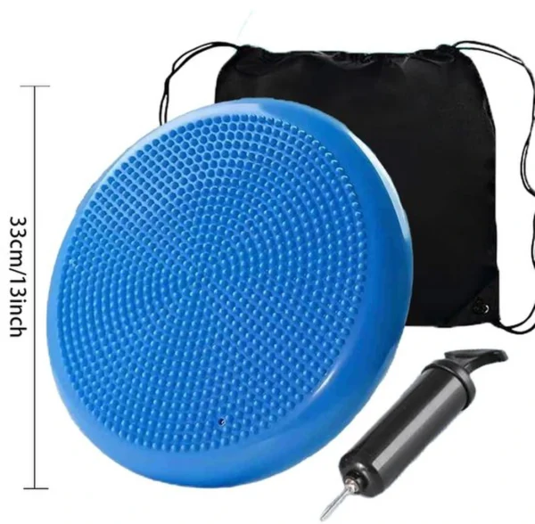Unyqoos® Opblaasbaar Wobble Zitkussen voor Betere Houding en Fitness Training