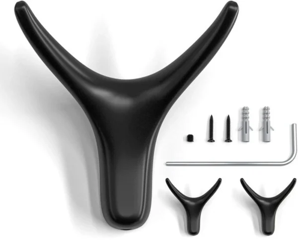Unyqoos® Kledinghaken Set van 3 Stuks voor Diverse Ruimtes in Huis met Modern Design