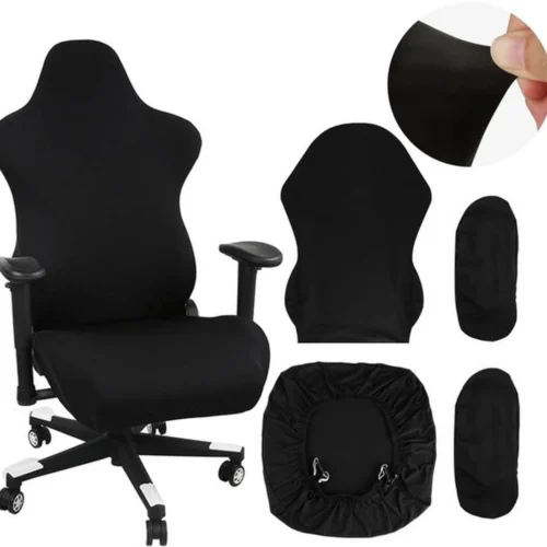 Unyqoos® Set van vier stretchbare hoezen voor gaming stoelen met armleuningen