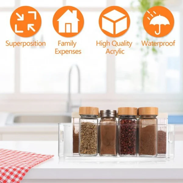 P-87213231761436-20260406094308.webp Unyqoos® Transparante en Stapelbare Koelkastorganizers met Handgrepen voor Keuken