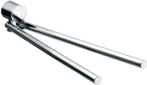 P-87213231761740-20260405182023.webp Unyqoos® Wandgemonteerde draaibare handdoekhouder met twee armen voor badkamer