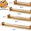 Unyqoos® Massief eiken wandplank voor kinderkamer en meer, eenvoudig te monteren
