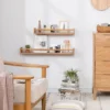 Unyqoos® Massief eiken wandplank voor kinderkamer en meer, eenvoudig te monteren