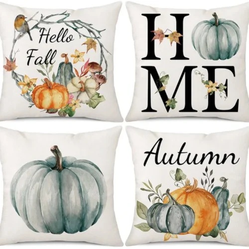 P-87213231775910-20260406110624.webp Unyqoos® Set van 4 herfstige kussenhoezen voor sfeervolle woon- en slaapkamerdecoratie