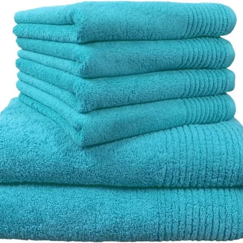 P-87213231801570-20260405182322.webp Unyqoos® Zachte en Luxe Handdoekenset van Katoen met Stijlvolle Turquoise Kleur