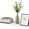Unyqoos® Wandplank van massief hout in wit met moderne uitstraling en hoge draagkracht