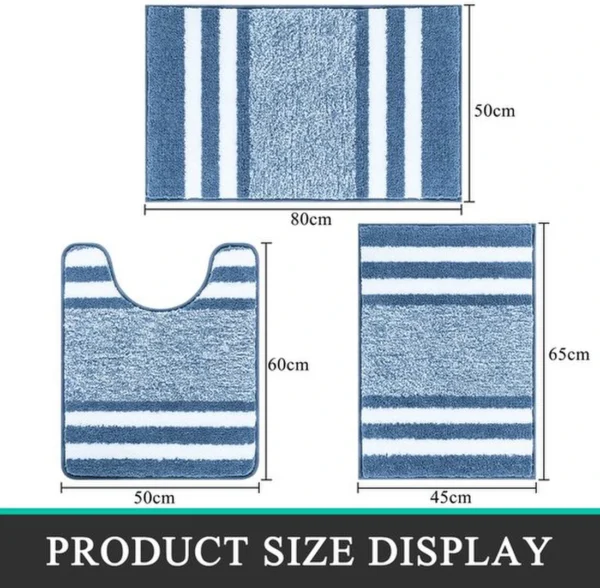 Unyqoos® Zachte en Luxe 3-delige Badkamerset met Antislip en Superieure Absorptie