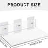 Unyqoos® Helder acryl wandrekken set voor stijlvolle en ruimtebesparende opslag