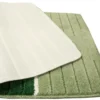 P-87213231869751-20260405134211.webp Unyqoos® Stijlvolle groene badmat met 3D-effect en antislip voor veilig badkamergebruik