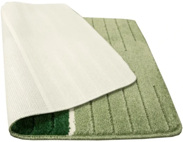 P-87213231869751-20260405134211.webp Unyqoos® Stijlvolle groene badmat met 3D-effect en antislip voor veilig badkamergebruik