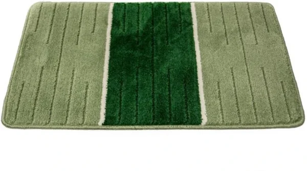 P-87213231869754-20260405134221.webp Unyqoos® Stijlvolle groene badmat met 3D-effect en antislip voor veilig badkamergebruik