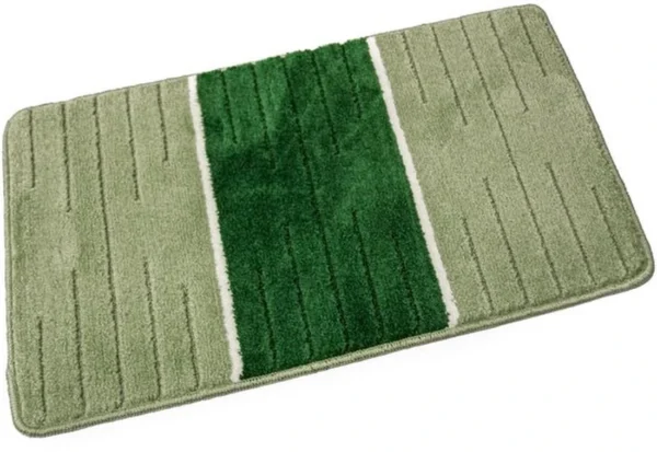 P-87213231869755-20260405134225.webp Unyqoos® Stijlvolle groene badmat met 3D-effect en antislip voor veilig badkamergebruik