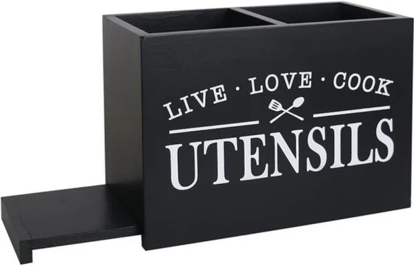 Unyqoos® Stijlvolle Grote Keukenorganizer Met Verwijderbare Bodem En Twee Praktische Vakken