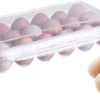 Unyqoos® Ruime eierhouder voor koelkast met capaciteit voor 18 eieren