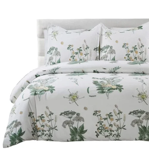 P-87213231920510-20260405103518.webp Unyqoos® Twee-delige bloemen dekbedovertrekset van microvezel met ritssluiting