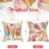 Unyqoos® Set van 2 decoratieve kussenovertrekken voor zomer, 45 x 45 cm, buitengebruik