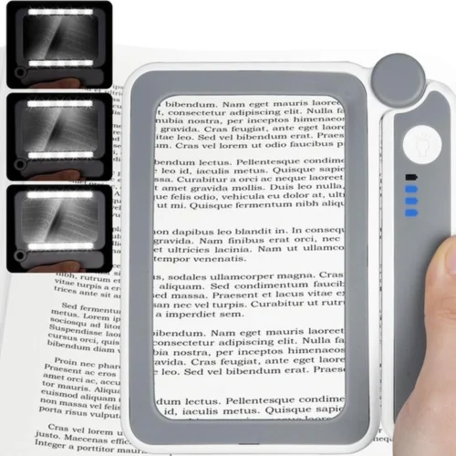 Unyqoos® Handzaam inklapbaar vergrootglas met verlichting voor lezen en handwerk