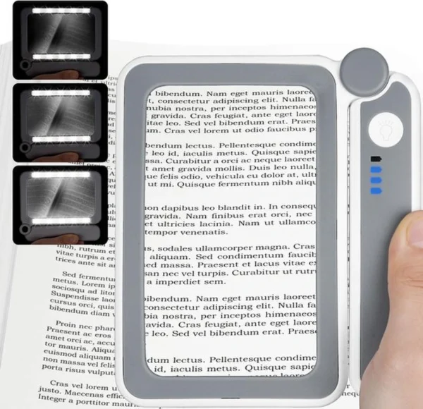 Unyqoos® Handzaam inklapbaar vergrootglas met verlichting voor lezen en handwerk