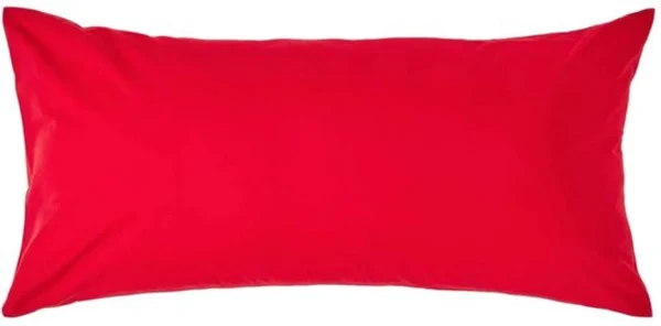 Unyqoos® Rode kussensloop van Egyptisch katoen met ritssluiting voor comfortabel slapen