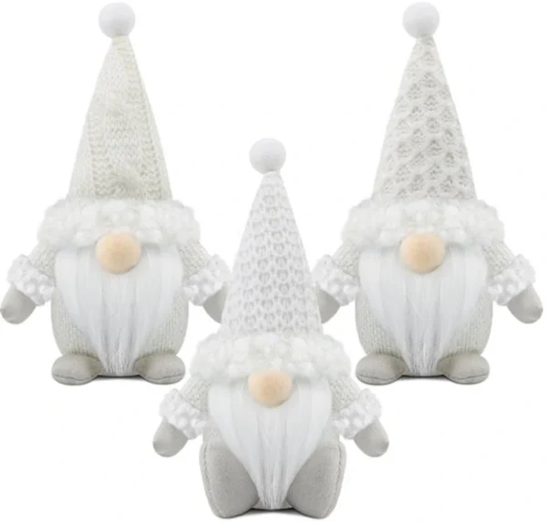 P-87213231974380-20260406093225.webp Unyqoos® Set van drie handgemaakte kerstkabouters voor sfeervolle kerstdecoratie