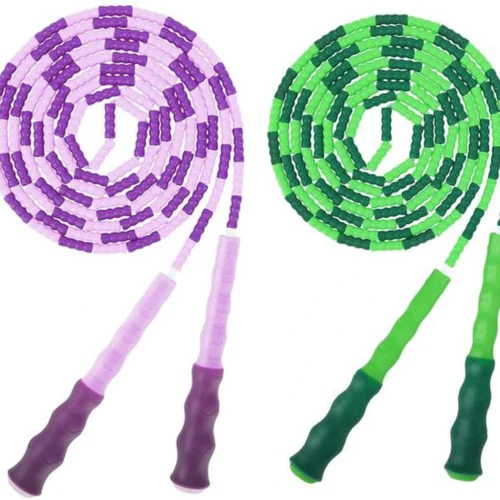 Unyqoos® Verstelbaar springtouw met zachte kralen voor fitness en plezier buiten