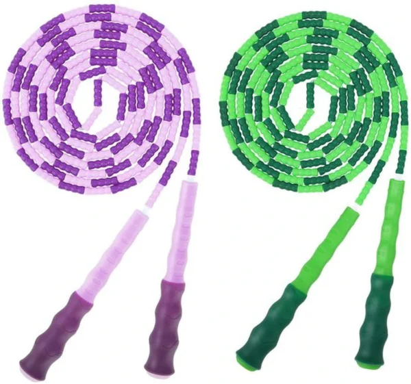 Unyqoos® Verstelbaar springtouw met zachte kralen voor fitness en plezier buiten