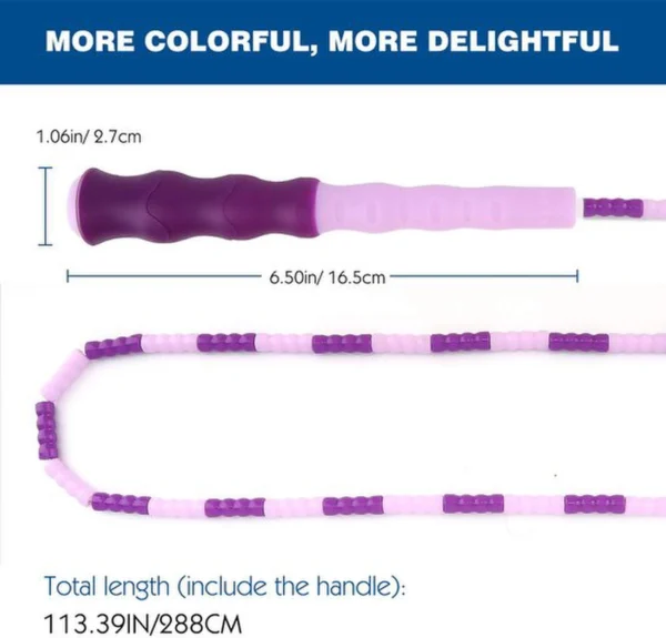 Unyqoos® Verstelbaar springtouw met zachte kralen voor fitness en plezier buiten