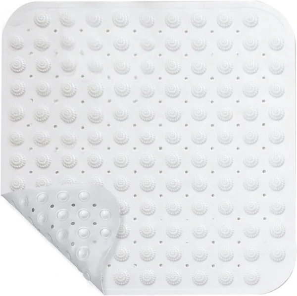 P-87213231975680-20260405135257.webp Unyqoos® Vierkante antislip douchemat met massage-effect en zuignappen 48x48 cm