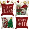 P-87213231979020-20260406110530.webp Unyqoos® Set van vier decoratieve kussenslopen met kerstmotief voor huisdecoratie