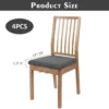 P-87213231984665-20260405184648.webp Unyqoos® Set van 4 waterdichte stoelhoezen voor eetkamerstoelen in donkergrijs