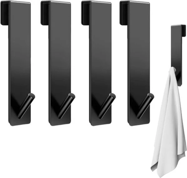 P-87213231991970-20260406114932.webp Unyqoos® Set van vier roestvrijstalen douchehaken voor glazen wanden zonder boren