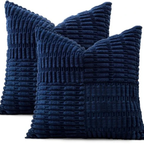 P-87213232008550-20260406111333.webp Unyqoos® Set van 2 gestreepte corduroy kussenslopen voor stijlvolle woondecoratie