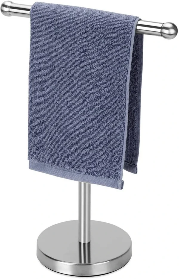 Unyqoos® Vrijstaande handdoekhouder van roestvrij staal voor moderne badkamerstijl
