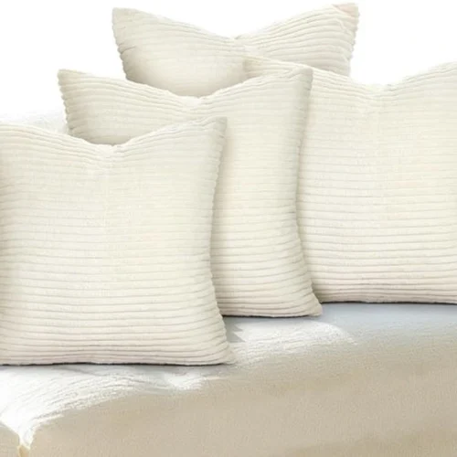 P-87213232053170-20260406111807.webp Unyqoos® Set van 4 fluwelen corduroy kussenslopen met verborgen ritssluiting 40 x 40 cm