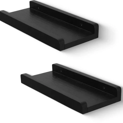 P-87213232062770-20260406082643.webp Unyqoos® Set van twee rustieke houten wandplanken voor decoratie en opslag