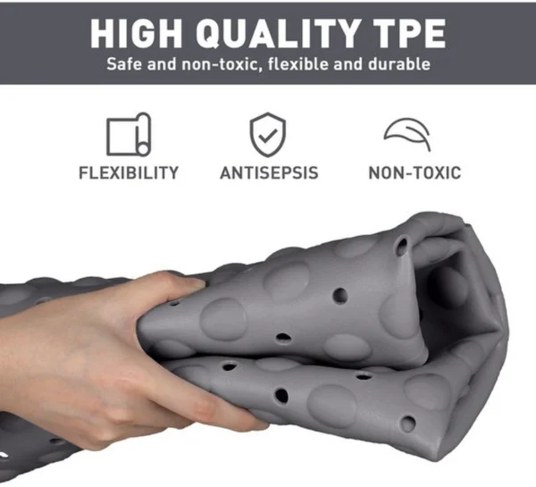 Unyqoos® antislip douchemat voor hoekdouche met masserende functie