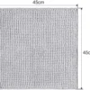 Unyqoos® Zachte Antislip Badkamermatset in Chenille voor Douche en Badkuip, Grijs, 45 x 45 cm