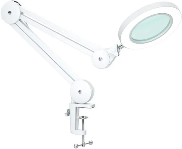Unyqoos® Dimbare LED Vergrootlamp met Zwenkarm en Klem voor Gedetailleerd Werk