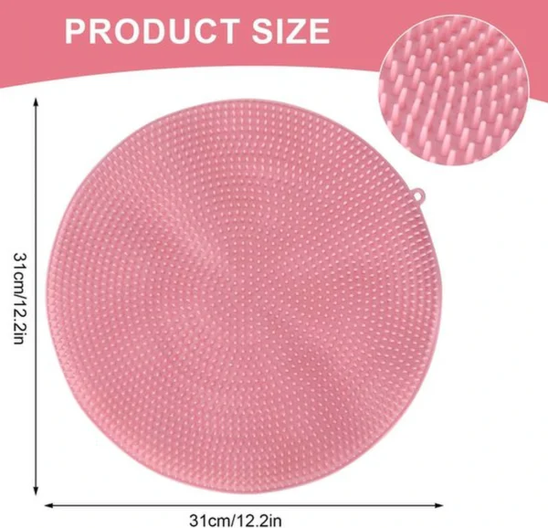 P-87213232145311-20260405140434.webp Unyqoos® Roze siliconen anti-slip mat voor voetmassage en lichaamsscrub in de douche