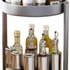 Unyqoos® Draaibare Dubbele Laag Organisator voor Keuken en Badkamer met Metaalcoating