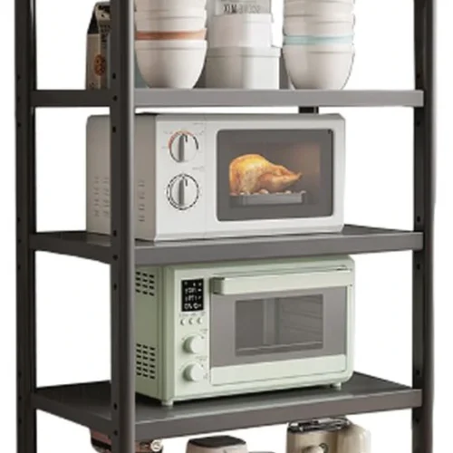P-87213232165970-20260406083315.webp Unyqoos® Veelzijdig metalen opbergrek met 5 verstelbare etages en wielen
