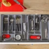 Unyqoos® Aanpasbare lade-organizer met vakverdeling voor keuken of kantoor
