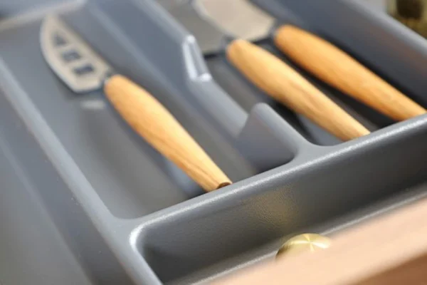 Unyqoos® Aanpasbare lade-organizer met vakverdeling voor keuken of kantoor