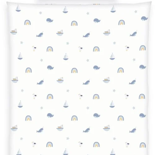 P-87213232173720-20260405104242.webp Unyqoos® Schattig beddengoed voor kinderen met oceaanmotief en knoopsluiting