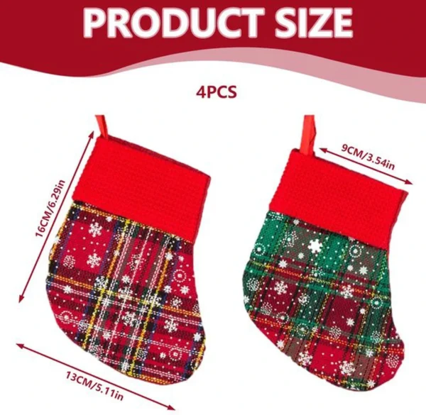 P-87213232196592-20260406093537.webp Unyqoos® Set van vier kleurrijke kerstkousen voor sfeervolle kerstdecoratie