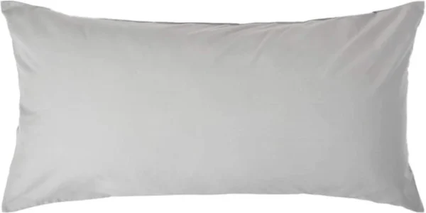 P-87213232215840-20260406111316.webp Unyqoos® Zilvergrijze kussensloop van 100% Egyptisch katoen met ritssluiting 40x80 cm