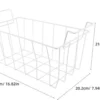 P-87213232235263-20260406100056.webp Unyqoos® Ruime en veelzijdige draadmand voor het organiseren van uw koelkast en vriezer