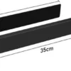 P-87213232260224-20260405181102.webp Unyqoos® Zelfklevende handdoekhouders van 35 cm in mat zwart voor badkamer en keuken