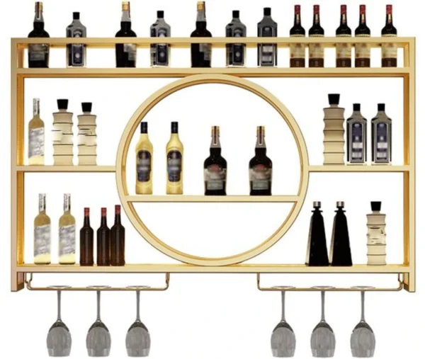 P-87213232264350-20260406110132.webp Unyqoos® Stijlvol en Ruimtebesparend Wandgemonteerd Wijnrek voor Bar en Restaurant